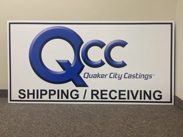 Shipping and receiving sign