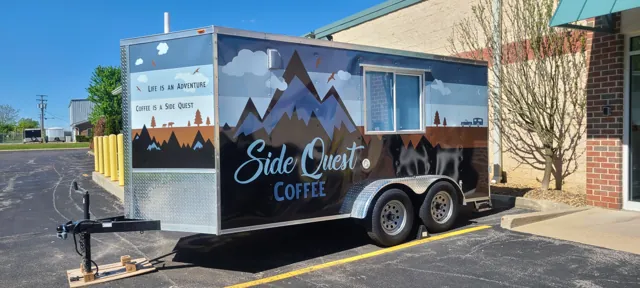 Coffee trailer wrap