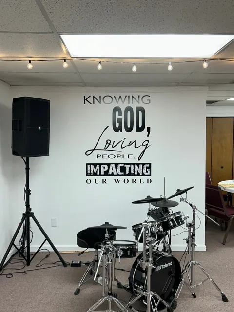 Church wall lettering