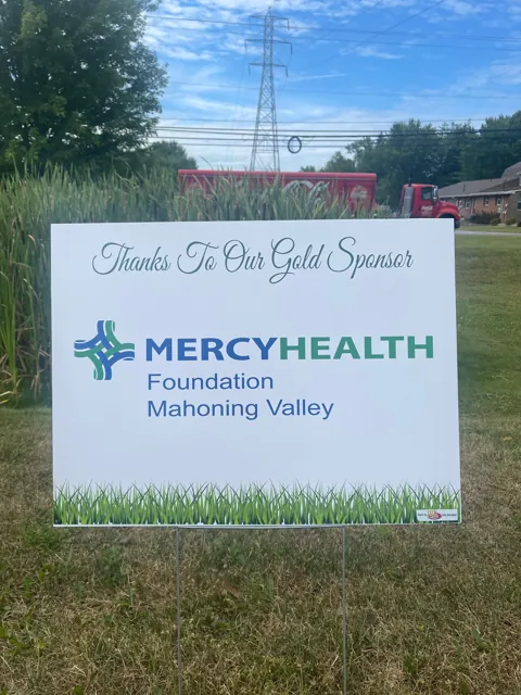 Sponsor yard sign
