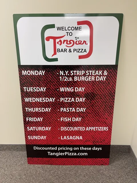 Restaurant menu banner