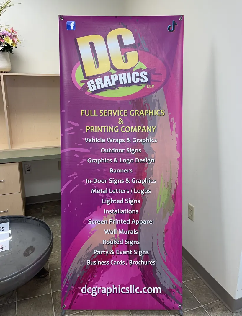 DC Graphics banner sign by DC Graphics