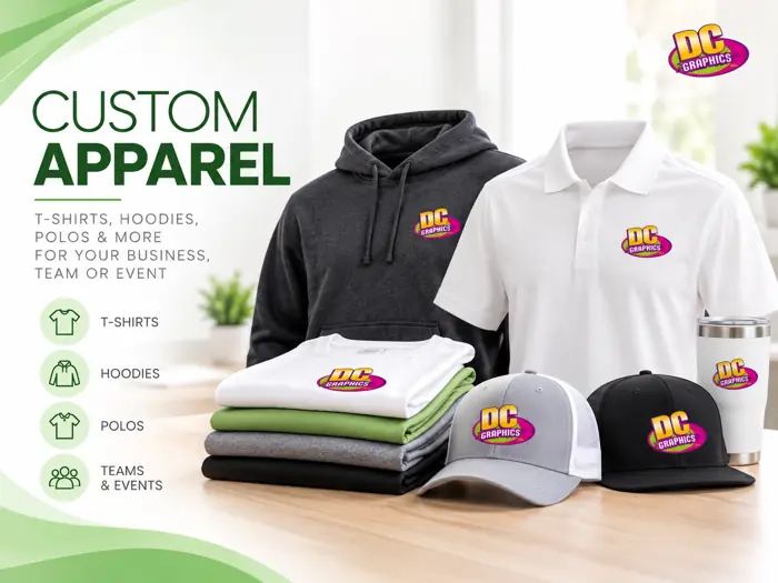 Screen Printed Apparel by DC Graphics