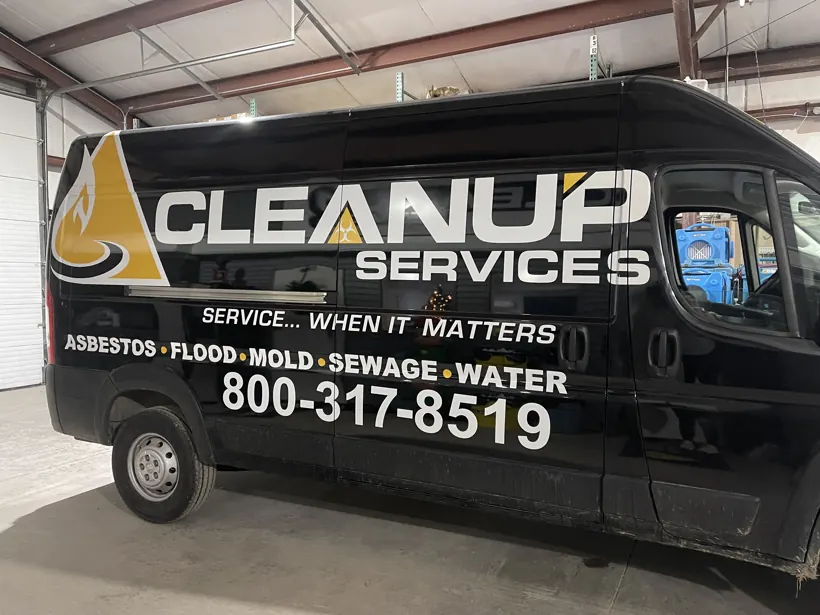 Cleanup Services van