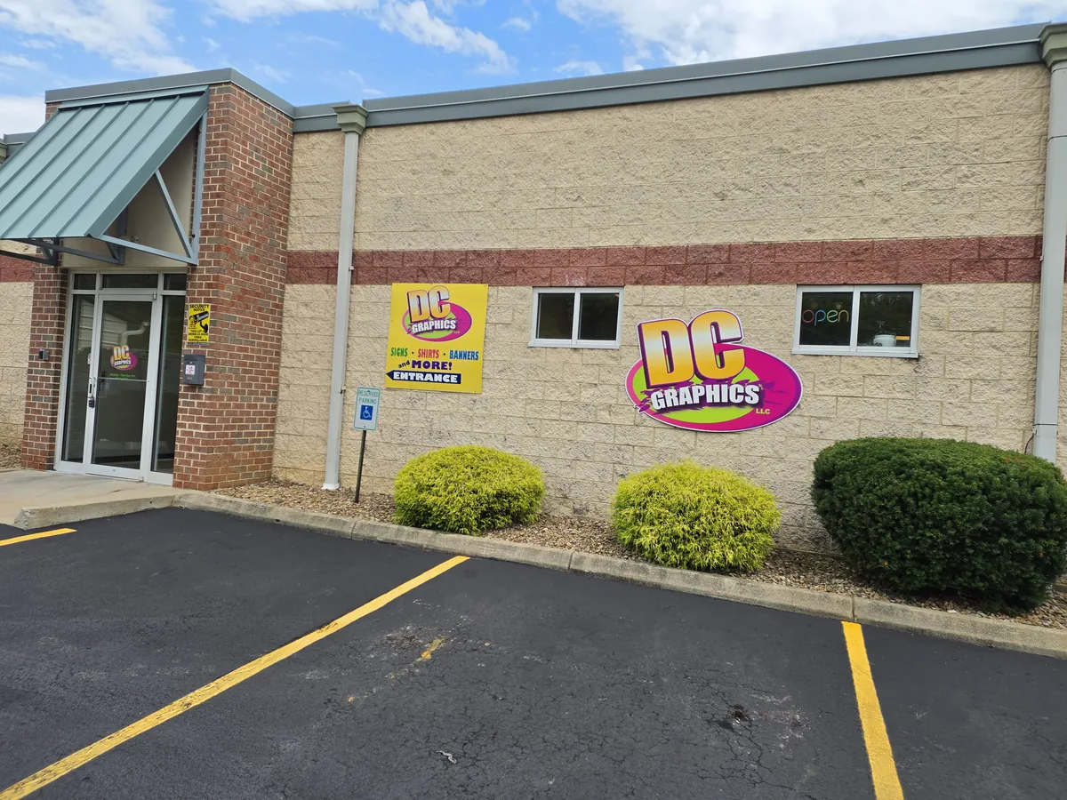 The DC Graphics sign shop in Poland, Ohio today