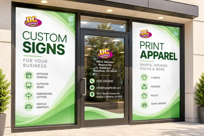 Perforated Window Film by DC Graphics
